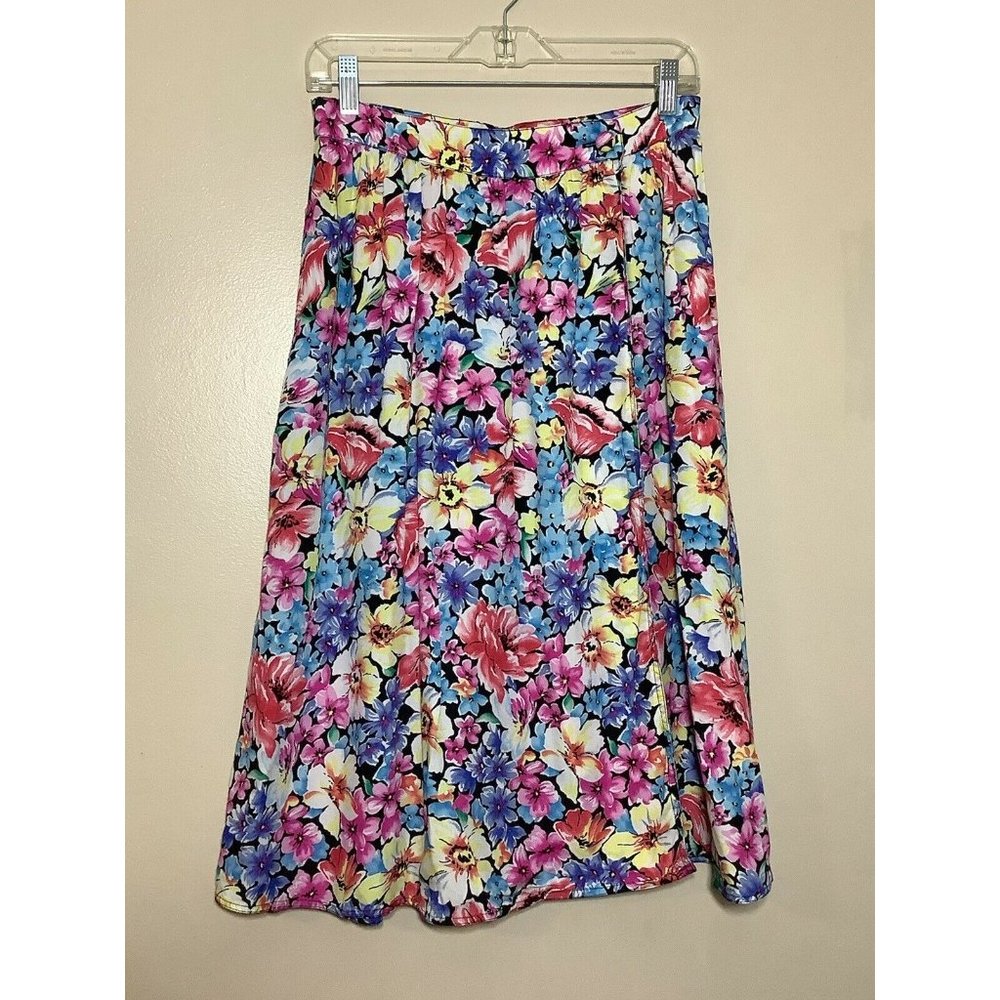 Vintage Liz Wear Wrap Skirt Petite Size 12